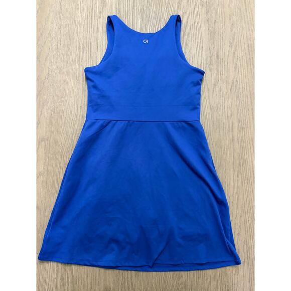 GapFit Blue Athletic Tank Dress Small Racerback Stretchy Workout Casual - Picture 7 of 7